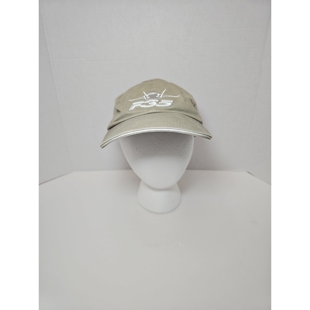 F-35 Fighter Jet Embroidered Hat Tan Towsleys Adjustable Cap‎ One Size